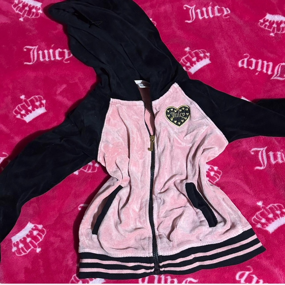 Juicy Couture Kids Jacket in Pink and Black